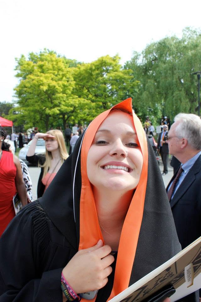 Danielle at her University of Waterloo graduation